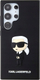 Kapak telefoni Karl Lagerfeld Ikonik KLHCS24L3DRK, për Samsung Galaxy S24 Ultra, gome, i zi