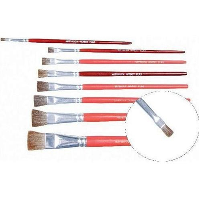 Set penelash t’sheshta Wintrock Hobby, 7 copë, me dorez të kuqe