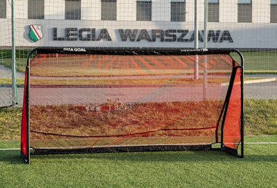 Rrjetë porte futbolli Yakima Giza Żak 100806, 3m x 1.55m, e kuqe