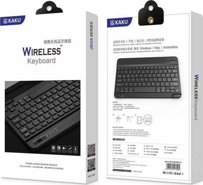 Tastierë Kaku Smart Bluetooth, 10", US, e zezë