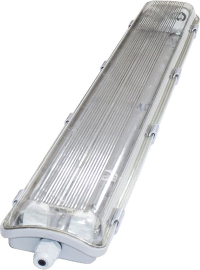 Llambë industriale hermetike Bemko, 60 cm, 2 x T8, e bardhë