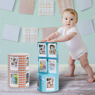 Kornizë fotografish CUBE, për 24 foto Instax Mini, motiv deti, çokollatë