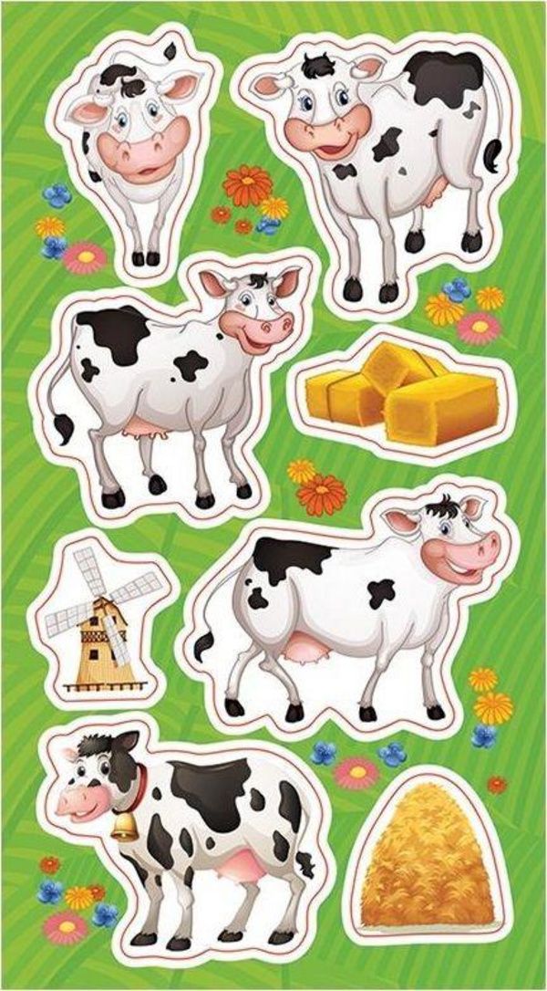 Ngjitëse dekorative Fudge Stickers, shumëngjyrëshe, vetëngjitëse