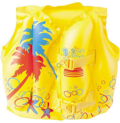 Jelet noti Tropical Swim Vest për kalamoj, me rripa që rregullohen, me ngjyra shumëngjyrëshe