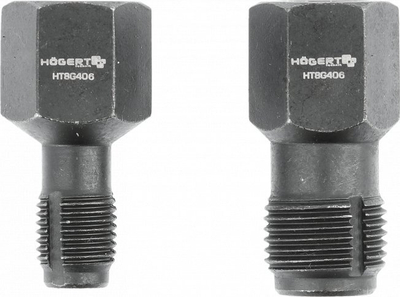 Set për ndreqje filetoshe Hogert Technik HT8G406, 2 copa, çelik, i zi