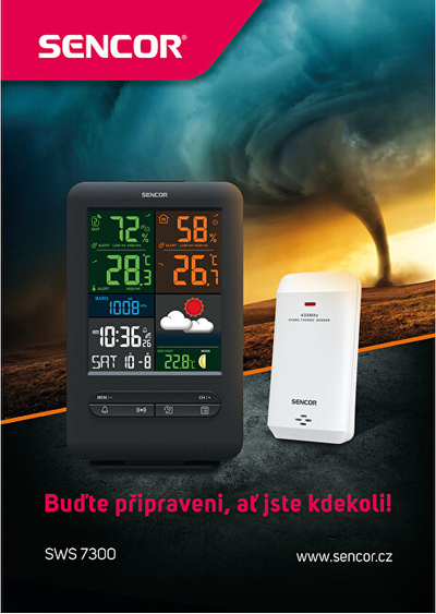 Sencor SWS 7300 Метеоролошка Станица, Црна