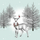 Kartolinë urimi Clear Creations Swarovski CL0810 Christmas Deer, katrore, me zarf