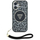 Keis telefoni Guess Leopard Triangle Cord Strap për iPhone 16, MagSafe, me rrip dore, i zi