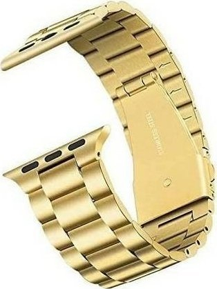 Rrip metalik Mercury për Apple Watch, 38/40/41 mm, çelik inoksi, ngjyrë ari