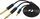 Kabëll audio Vention, 3.5mm në 2x 6.3mm, 1.5m, i zi