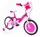 Biçikletë për fëmijë Huffy Minnie Jr 21998W, 16", me rrota ndihmëse, rozë