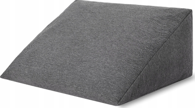 Jastëk klin Hobbygarden Wedge Pillow, ortopedik, ngjyrë grafit