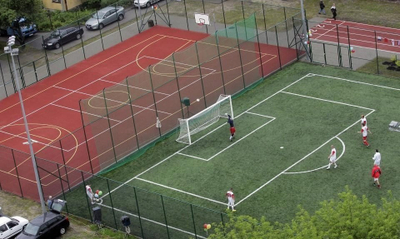 Rrjetë për porta futbolli Yakimasport 100792, 5x2 m, 4 mm, blu