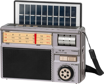 Radio portabël BLOW RA13 me panel dielli, AM/FM, me dinamo, e kuqe