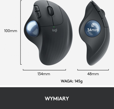 Maus Logitech ERGO M575 (910-005872), i zi