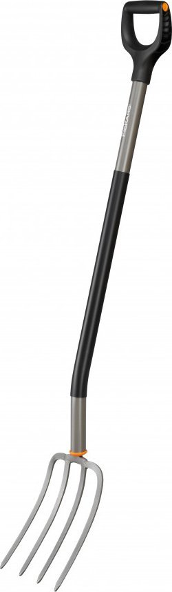 Pirun kopshti Fiskars Ergonomic, dorezë ergonomike, çelik i fortë, gri