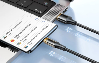 Kabllo karikimi Mcdodo Amber Series 3 në 1, USB C Lightning Micro USB, 100W 6A, 1m