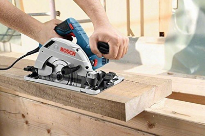 Sharrë rrethore Bosch GKS 55+ GCE, 1350W, pret deri 63 mm, blu