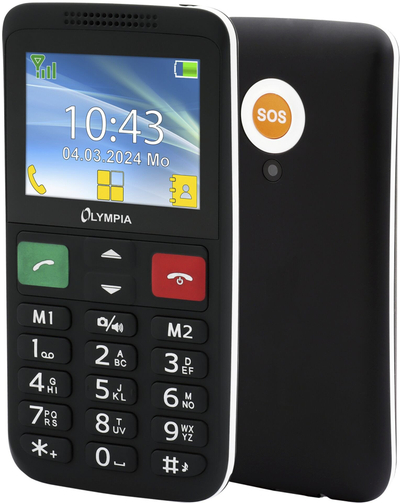 Telefoni mobil Olympia LUX, dual SIM, ekran 2.4", i zi