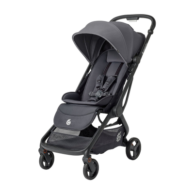 Karrocë bebe Ergobaby Metro 3, kompakte qyteti, ulëse ergonomike, gri grafit