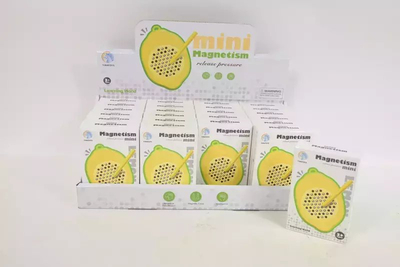 Lodër magnetike Magnetism Mini Lemon, për vizatim, me laps magnetik, e verdhë