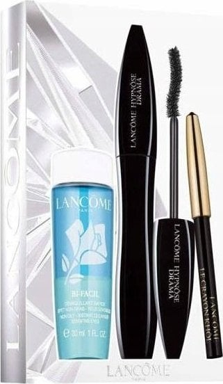 Set grimi për sy Lancome Hypnose Drama, maskarë 01 Excessive Black, laps Le Crayon Khol 01 Noir, heqës makijazhi Bi Facil 30ml