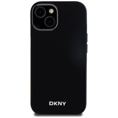 Kapak telefoni DKNY Liquid Silicone MagSafe, për iPhone 14 15 13 6.1", i zi