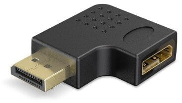 Адаптер DisplayPort Goobay, агол 90° надесно, 8K, црн