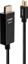 Kabllo Lindy Mini DisplayPort në HDMI, 1m, HDR, e zezë