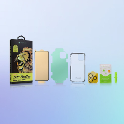 Set mbrojtës 6 në 1 Bestsuit D30 Buffer për iPhone 13, xham fleksibël, maskë mbrojtëse, transparent