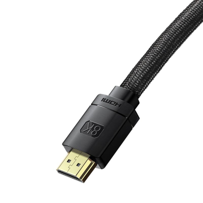 Kabllo HDMI Baseus 2.1, 8K, 1m, e zezë