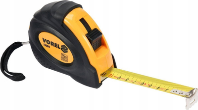 Metr me shirit Ingco, 7.5m x 25mm, dy bllokime, i verdhë