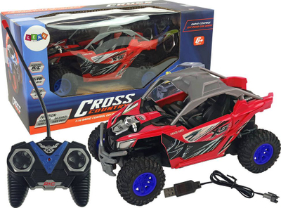 Makina me telekomandë Lean Sport Off-Road Cross Country, 1:16, 27 MHz, e kuqe