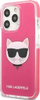 Maskë telefoni Karl Lagerfeld Choupette Head, për iPhone 13 Pro Max 6.7", TPE, rozë e fortë