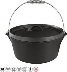 Tenxhere gize Snger Stock Pot, 5L, me kapak, e zezë