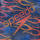 Çantë rrjete Speedo Equip Mesh Pool Bag Flames, 35L, për pishinë, blu me flakë