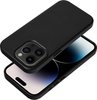 Kapak lëkure për telefon iPhone 14 Plus, me MagSafe, i zi