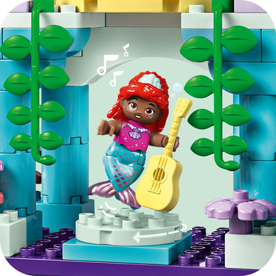 Lodër LEGO Duplo Disney Ariel Magical Underwater Palace 10435, set për me ndërtu, figura personazhesh, shumëngjyrëshe