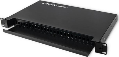 Kuti shpërndarëse me fibra optike Qoltec (54480), 4 porte SC / SX, e zezë