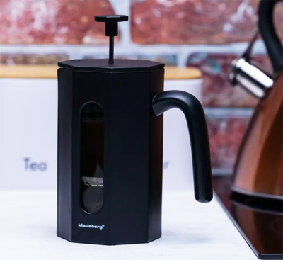 Aparat French Press Klausberg, 800ml, xham borosilikat, i zi matte