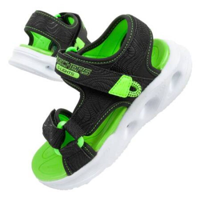 Детски сандали Skechers Jr 401673L BKLM, со LED светла, црни