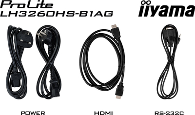 Професионален монитор iiyama ProLite LH3260HS-B1AG, 32\", 4K UHD, црн