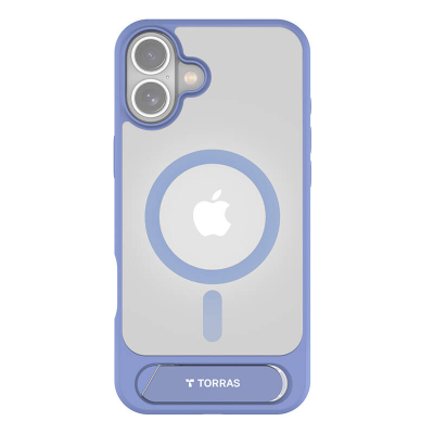 Mbështjellës telefoni Torras Pstand, magnetik, me këmbesë, për iPhone 16, blu