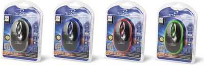 Maus Esperanza Titanum, wireless, USB, i zi dhe i kaltërt