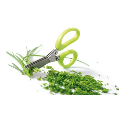 Gërshërë për erëza Prosperplast HERBS CUT, teh trefishtë inox, 13cm, shumëngjyrëshe