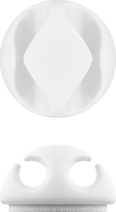 Mbajtëse kabllosh Microconnect CABLEMANA-6W, set me 6 copë, për tavolinë, ngjyrë e bardhë