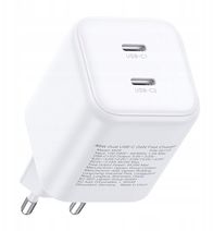 Karikues muror Ugreen X526, 2x USB C, GaN, 45W, i bardhë