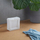 Mbushje dehumidifier Wenko Humidifiers White Cube, 1000g, aromë portokalli, e bardhë