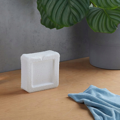 Mbushje dehumidifier Wenko Humidifiers White Cube, 1000g, aromë portokalli, e bardhë
