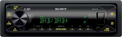 Radio makine Sony DSX-B41D, 220W, Bluetooth DAB+, e zezë